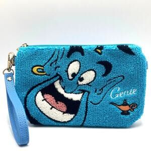 Disney's Genie Wristlet, Clutch, Wallet, Embroidery & Vegan Leather - New